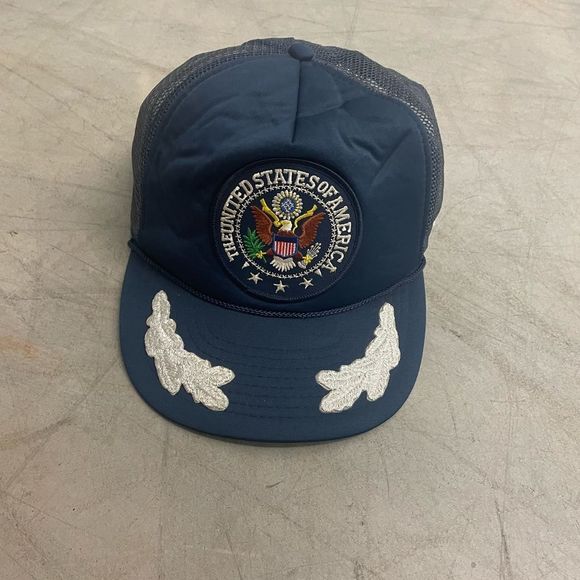 Vintage United States Scrambled Eggs Trucker Snapback Hat - Picture 1 of 7
